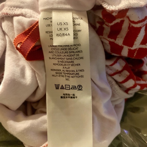 Anthropologie Burnt Orange TerracotaTropical Plunge V-Neck Tie Front Crop Top XS - Picture 4 of 8